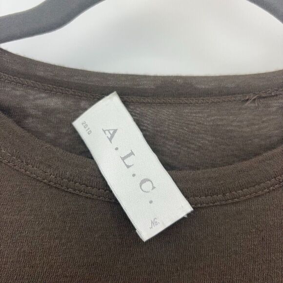 A.L.C virgin wool blend long sleeve rouching at hem size small - Picture 4 of 15